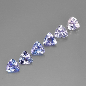1.86 ct Blue Tanzanite Stone, Natural Tanzanite in Trillion Facet Shape for Sale