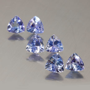 1.65 ct Blue Tanzanite Gemstone, Tanzanite Gem in Trillion Facet Shape for Sale.