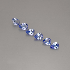 1.64 ct Blue Tanzanite Gemstone, Tanzanite Gem in Pear Facet Shape for Sale.