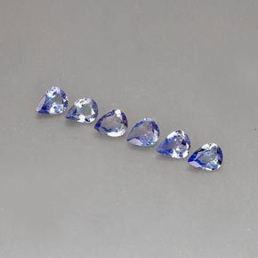 1.70 ct Blue Tanzanite Stone, Natural Tanzanite in Pear Facet Shape for Sale