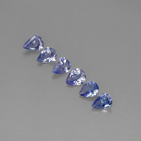 1.38 ct Blue Tanzanite Stone, Natural Tanzanite in Pear Facet Shape for Sale