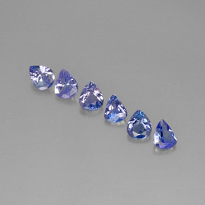 1.51 ct Blue Tanzanite Gemstone, Tanzanite Gem in Pear Facet Shape for Sale.