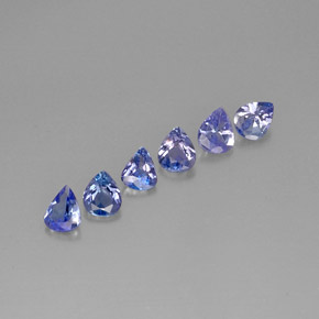 1.51 ct Blue Tanzanite Stone, Natural Tanzanite in Pear Facet Shape for Sale