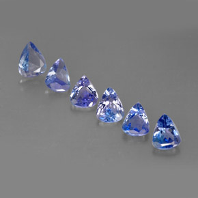 1.62 ct Blue Tanzanite Gemstone, Tanzanite Gem in Pear Facet Shape for Sale.