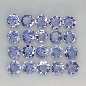 1.61 ct Blue Tanzanite Gemstone, Tanzanite Gem in Round Facet Shape for Sale.