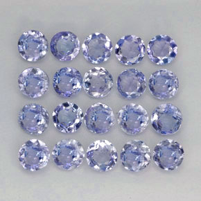 1.61 ct Blue Tanzanite Stone, Natural Tanzanite in Round Facet Shape for Sale