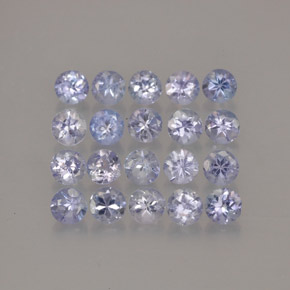 1.86 ct Blue Tanzanite Gemstone, Tanzanite Gem in Round Facet Shape for Sale.