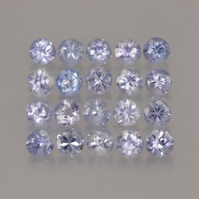 1.86 ct Blue Tanzanite Stone, Natural Tanzanite in Round Facet Shape for Sale