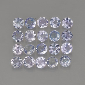 1.52 ct Blue Tanzanite Stone, Natural Tanzanite in Round Facet Shape for Sale