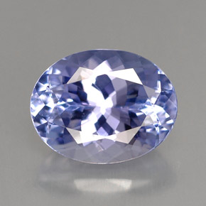 3.14 ct Blue Tanzanite Gemstone, Tanzanite Gem in Oval Facet Shape for Sale.