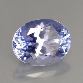 3.14 ct Blue Tanzanite Stone, Natural Tanzanite in Oval Facet Shape for Sale