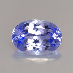 2.24 ct Blue Tanzanite Gemstone, Tanzanite Gem in Oval Facet Shape for Sale.