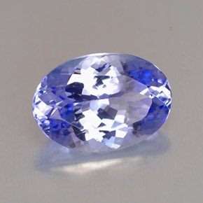 2.24 ct Blue Tanzanite Stone, Natural Tanzanite in Oval Facet Shape for Sale