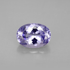 2.46 ct Violet Tanzanite Gemstone, Tanzanite Gem in Oval Facet Shape for Sale.