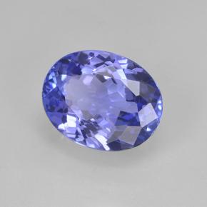 2.23 ct Blue Tanzanite Stone, Natural Tanzanite in Oval Facet Shape for Sale