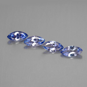 1.34 ct Blue Tanzanite Gemstone, Tanzanite Gem in Marquise Facet Shape for Sale.