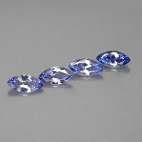 1.34 ct Blue Tanzanite Stone, Natural Tanzanite in Marquise Facet Shape for Sale