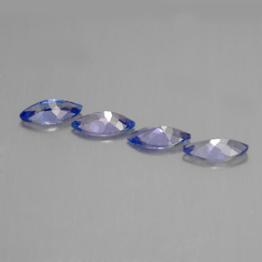 Tanzanite Gemstone in 7 x 3.5 mm (calibrated) Size for Sale, Tanzanite Stone in Violet Blue Color