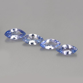 1.40 ct Blue Tanzanite Stone, Natural Tanzanite in Marquise Facet Shape for Sale