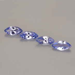 1.56 ct Blue Tanzanite Gemstone, Tanzanite Gem in Marquise Facet Shape for Sale.