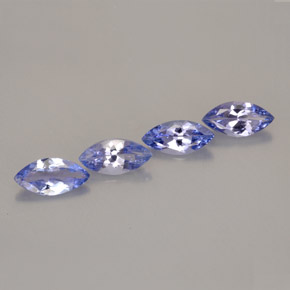 1.56 ct Blue Tanzanite Stone, Natural Tanzanite in Marquise Facet Shape for Sale