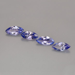 1.41 ct Blue Tanzanite Gemstone, Tanzanite Gem in Marquise Facet Shape for Sale.