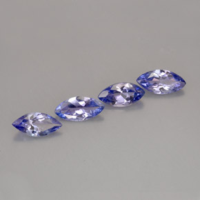 1.41 ct Blue Tanzanite Stone, Natural Tanzanite in Marquise Facet Shape for Sale