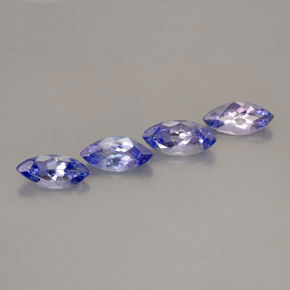 1.56 ct Blue Tanzanite Stone, Natural Tanzanite in Marquise Facet Shape for Sale