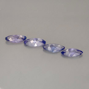 Tanzanite Gemstone in 7 x 3.5 mm (calibrated) Size for Sale, Tanzanite Stone in Violet Blue Color