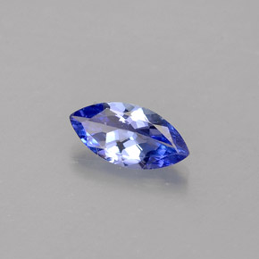 0.39 ct Blue Tanzanite Stone, Natural Tanzanite in Marquise Facet Shape for Sale