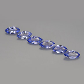 1.95 ct Violet Tanzanite Gemstone, Tanzanite Gem in Marquise Facet Shape for Sale.