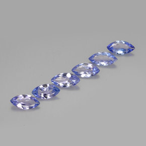 1.89 ctw Blue Tanzanite Stones, Natural Tanzanite in Marquise Facet Shape for Sale