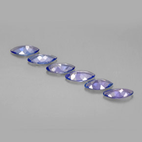 Tanzanite Gemstones in 7.2 x 3.4 mm Size for Sale, Tanzanite Stones in Deep Blue Color