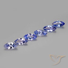 1.90 ctw Blue Tanzanite Stones, Natural Tanzanite in Marquise Facet Shape for Sale