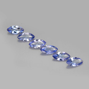 1.89 ct Violet Tanzanite Gemstone, Tanzanite Gem in Marquise Facet Shape for Sale.
