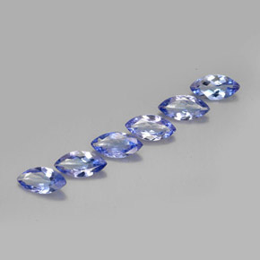 1.89 ct Violet Tanzanite Stone, Natural Tanzanite in Marquise Facet Shape for Sale