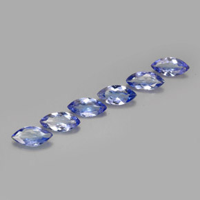1.85 ct Violet Tanzanite Stone, Natural Tanzanite in Marquise Facet Shape for Sale