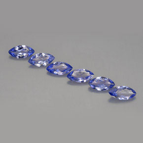 1.95 ct Violet Tanzanite Gemstone, Tanzanite Gem in Marquise Facet Shape for Sale.