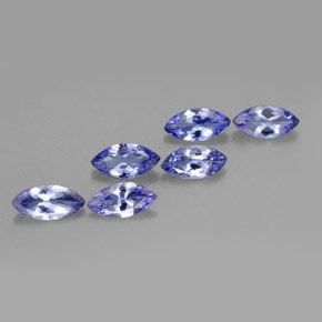 2.09 ct Violet Tanzanite Stone, Natural Tanzanite in Marquise Facet Shape for Sale