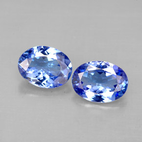 2.27 ct Blue Tanzanite Gemstone, Tanzanite Gem in Oval Facet Shape for Sale.