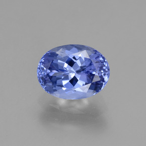 1.45 ct Blue Tanzanite Gemstone, Tanzanite Gem in Oval Facet Shape for Sale.