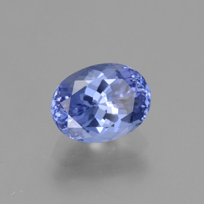 1.45 ct Blue Tanzanite Stone, Natural Tanzanite in Oval Facet Shape for Sale