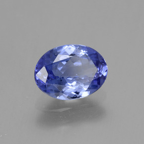 1.32 ct Blue Tanzanite Stone, Natural Tanzanite in Oval Facet Shape for Sale