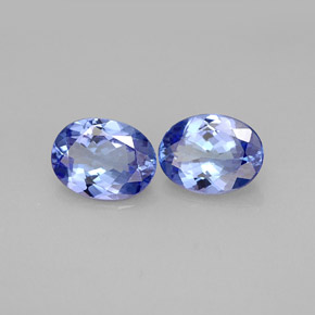 2.35 ct Blue Tanzanite Stone, Natural Tanzanite in Oval Facet Shape for Sale