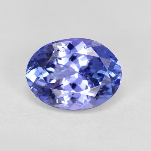 violett-blau Tansanit Edelstein - 1.5ct Oval facettiert (ID: 280427)