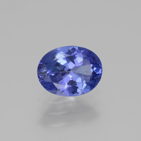 1.30 ct Blue Tanzanite Stone, Natural Tanzanite in Oval Facet Shape for Sale