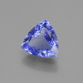 1.19 ct Blue Tanzanite Stone, Natural Tanzanite in Trillion Facet Shape for Sale