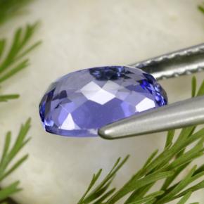 Tanzanite Gemstone in 8.6 x 6.2 mm Size for Sale, Tanzanite Stone in Intense Violet Blue Color