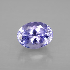 2.00 ct Violet Tanzanite Gemstone, Tanzanite Gem in Oval Facet Shape for Sale.