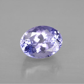 2.00 ct Violet Tanzanite Stone, Natural Tanzanite in Oval Facet Shape for Sale